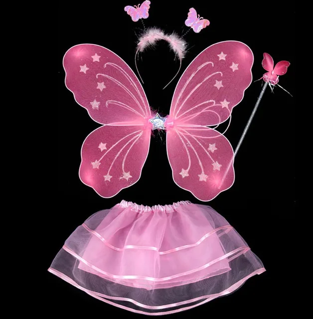 LED Kids Pari Wings (Set of 4 Items)