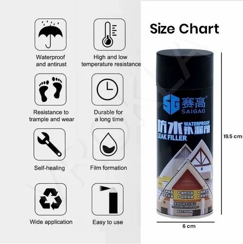 Leak Filler or Repair Spray (White)