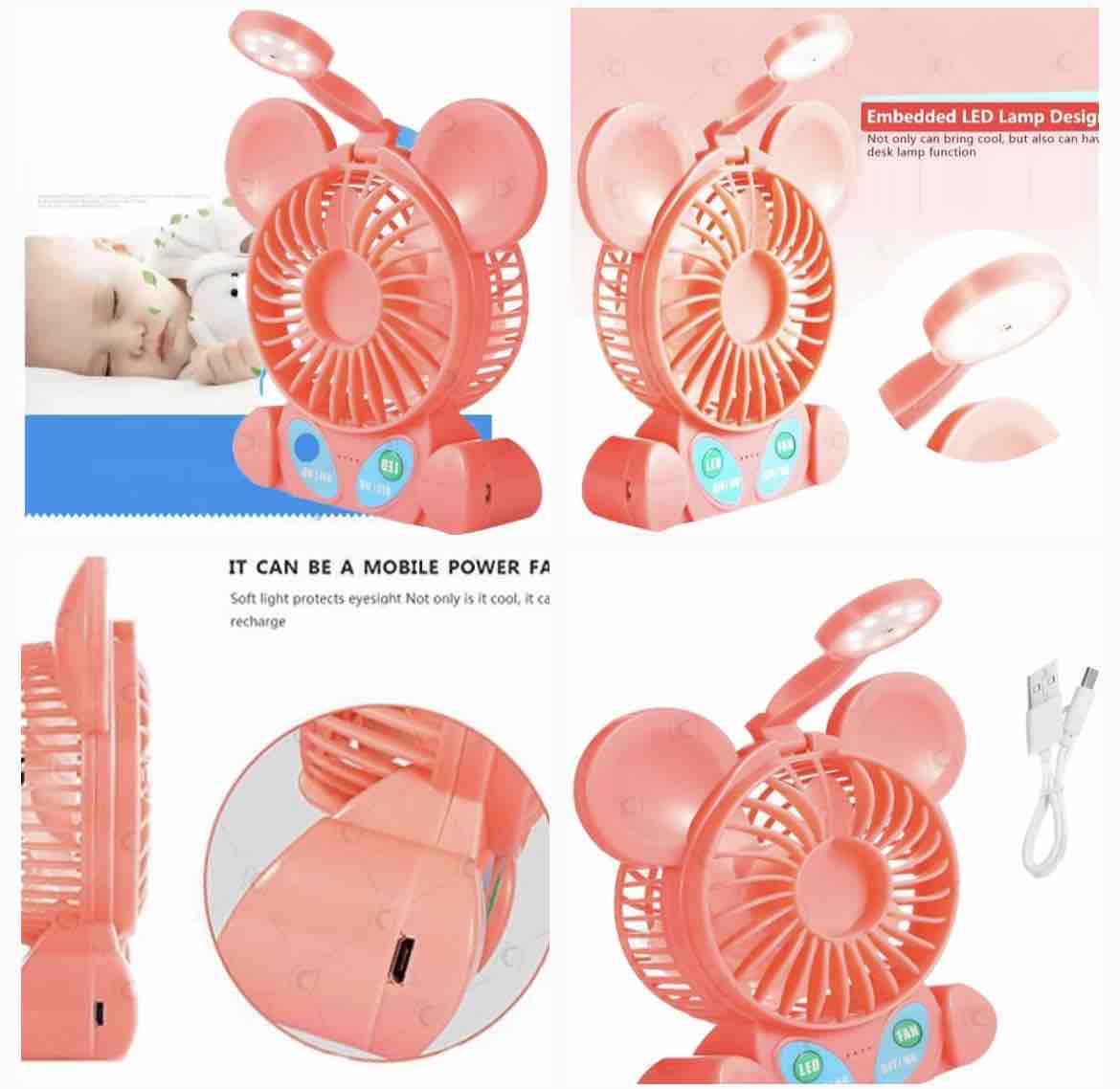 TABLE FAN WITH STUDY LAMP ML F30