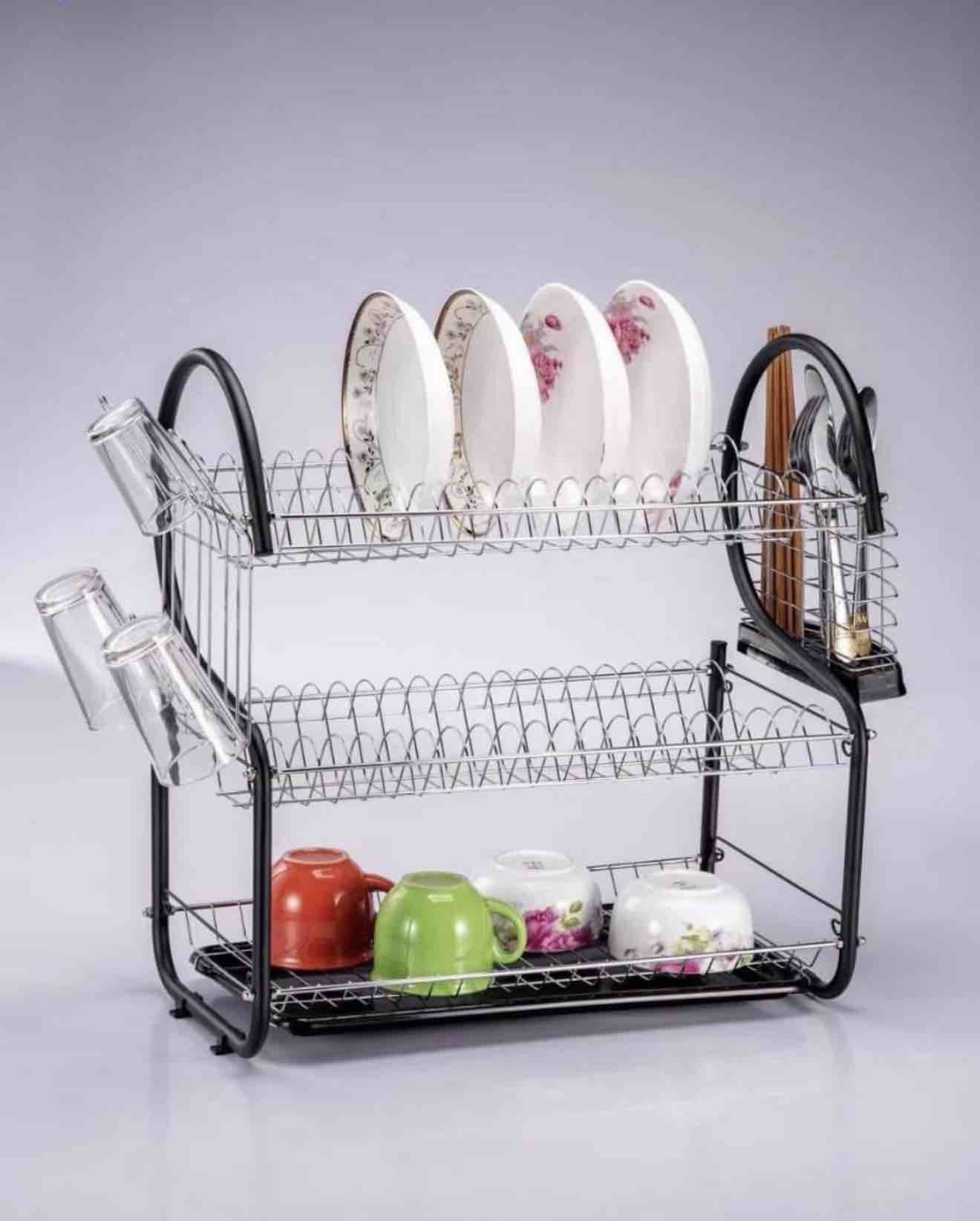 JC-1823 3 Tiers Dish Rack (Imported)