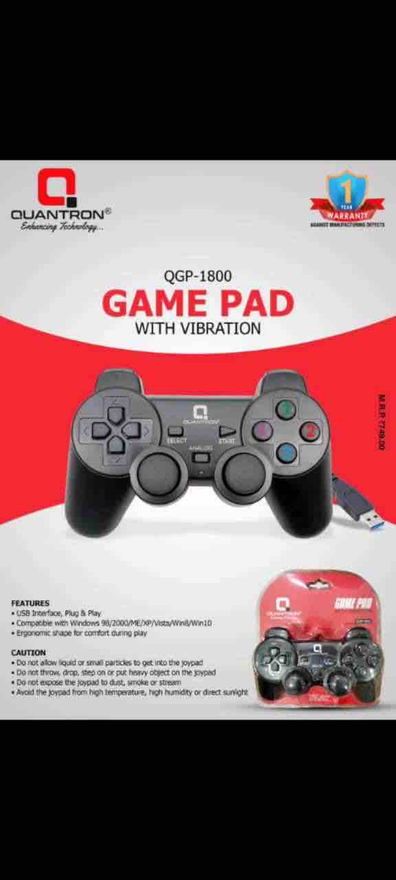 QUANTRON QGP-1800 GAMEPAD WITH VIBRATION (USB)