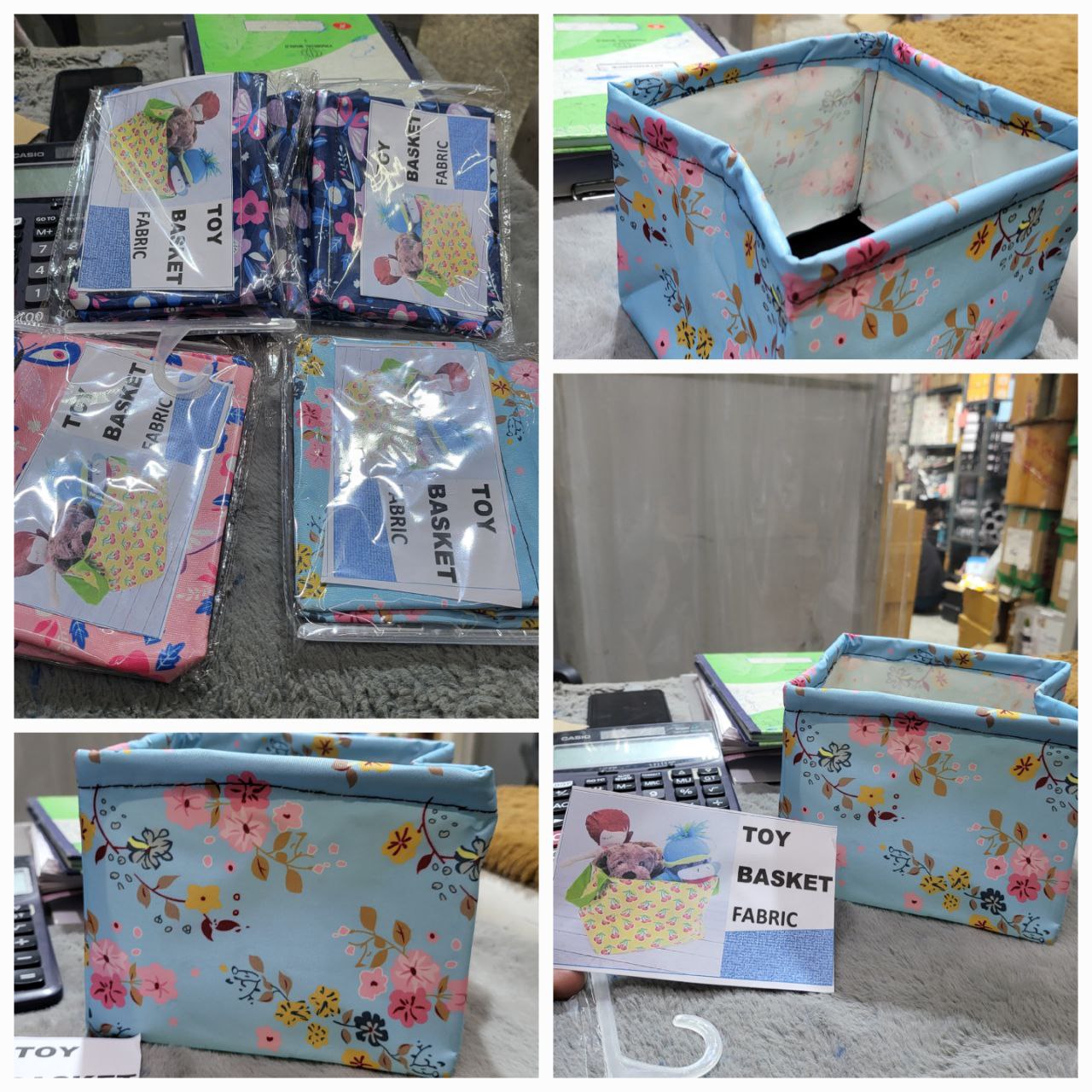 DESKTOP STORAGE BAG (KIDS STORAGE BASKET FABRIC)