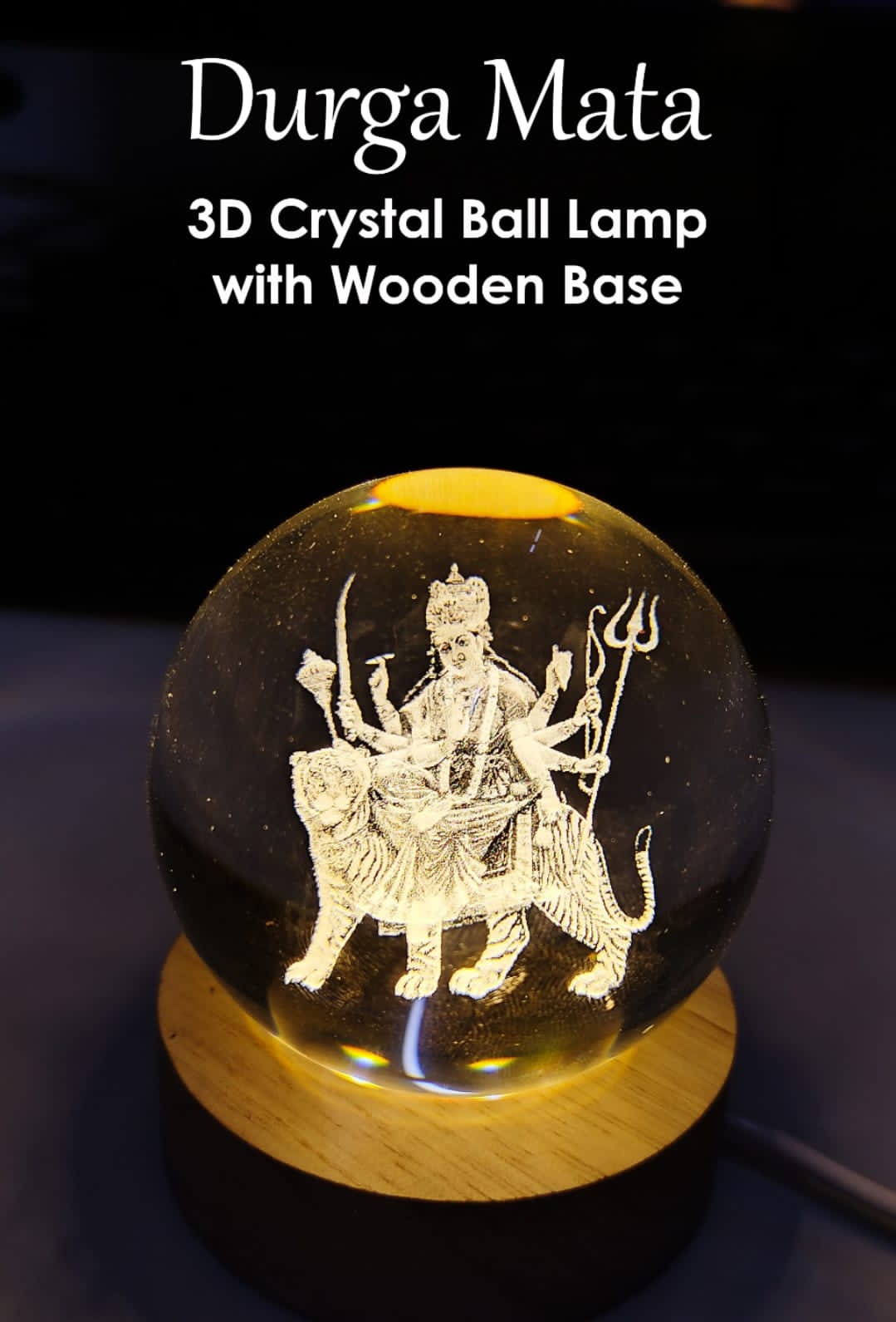 DURGA MATA 3D CRYSTAL ??