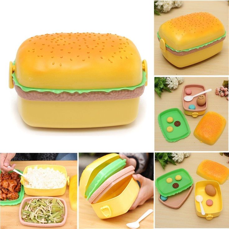 Hamburger Kids Lunch Box