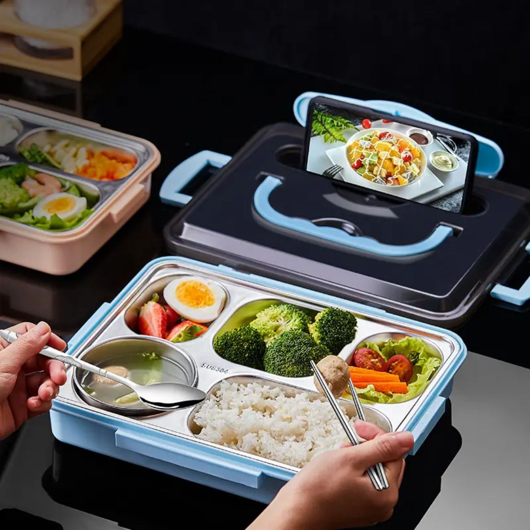 9104 Royal Leak Proof Stainless Steel Lunch Box (Imported)