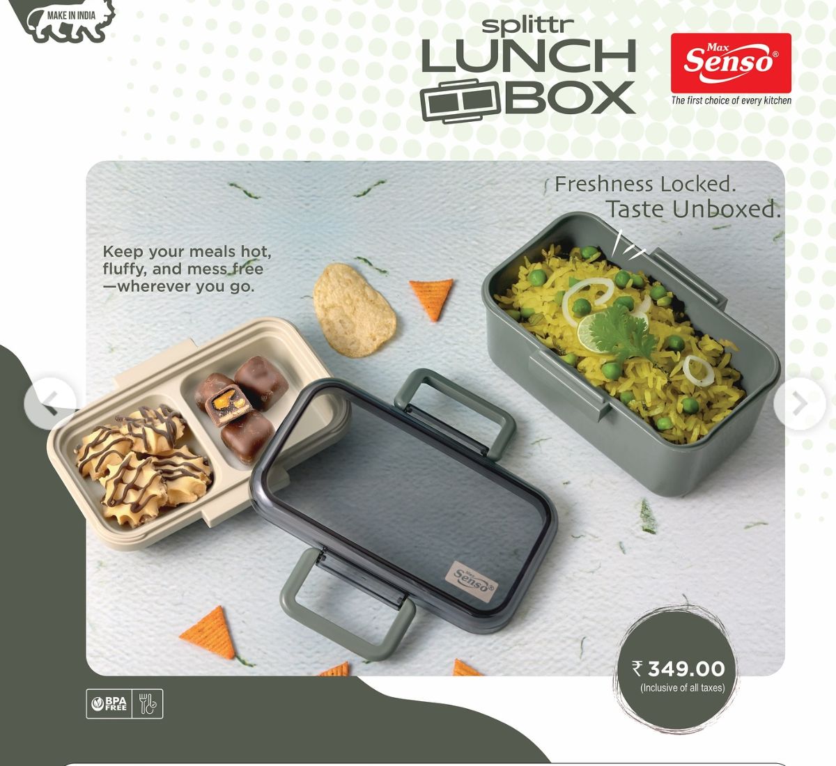 Sensor Splittr Lunch Box