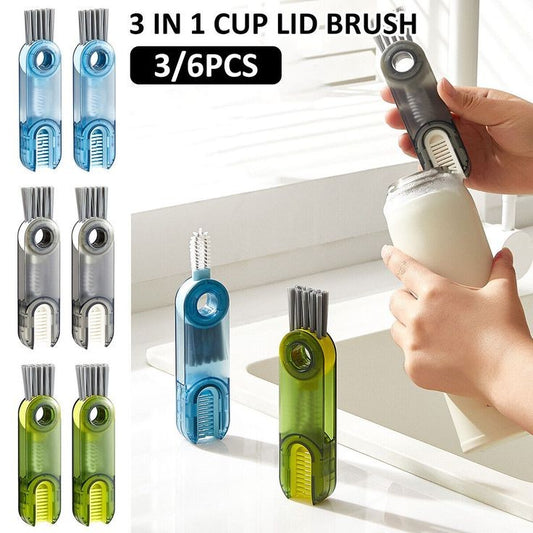 Mini 3in1 Bottel Cleaning Brush.(BOX PAKING)