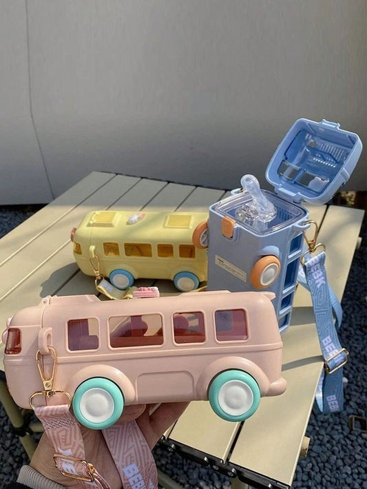 (B-35) Toy Bus Fancy Water Bottel