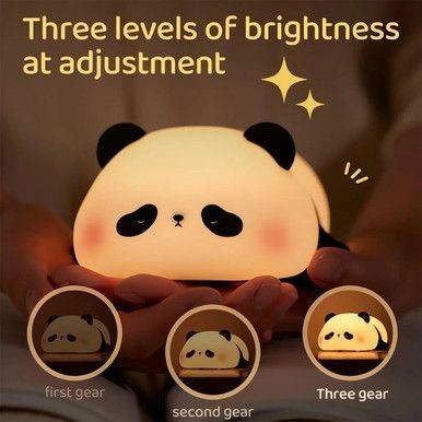Multifunction Silicon Lazy Panda Night Lamp (Imported)