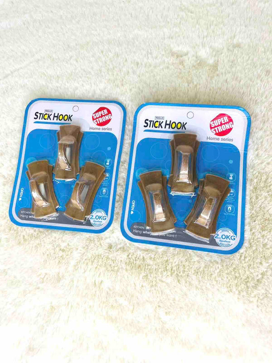 3 Pcs Wooden Texture Hook (9096)