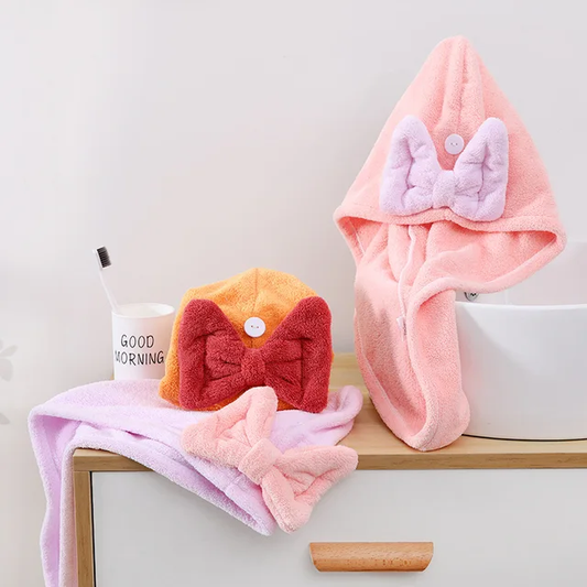 Big Bow Ladies Hair Towel (Imported)