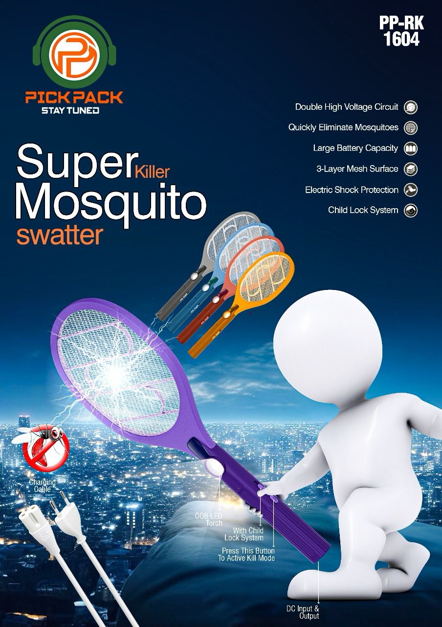 PICK PACK-1604 MOSQUITO KILLER RACKET