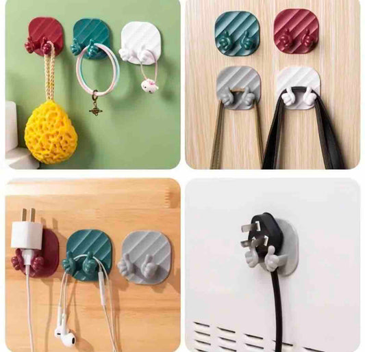 Self Adhesive Multi Color 3D Thumb Hook Sticker