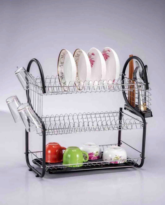 JC-1823 3 Tiers Dish Rack (Imported)