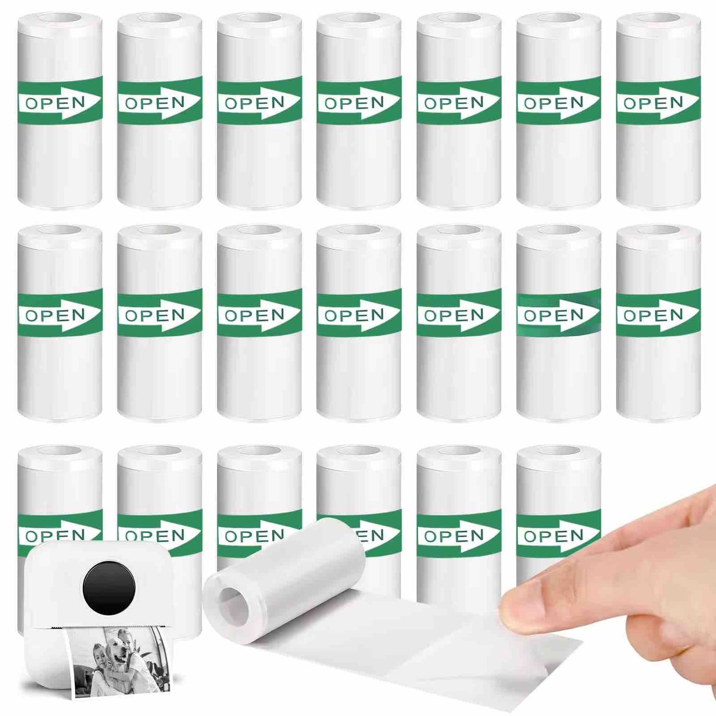 SELF ADHESIVE PRINTING PAPER  ROLL FOR ( KIDS PRINTER )