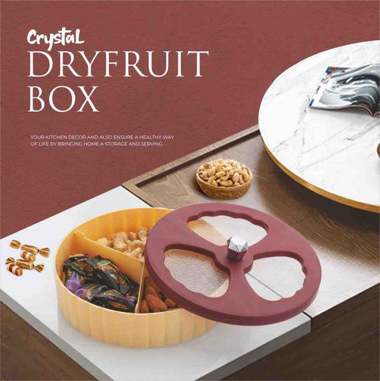 Premium Crystal Dry Fruit Tray
