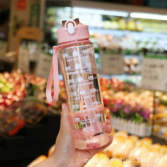 1L Transparent Sipper Bottle (Imported)