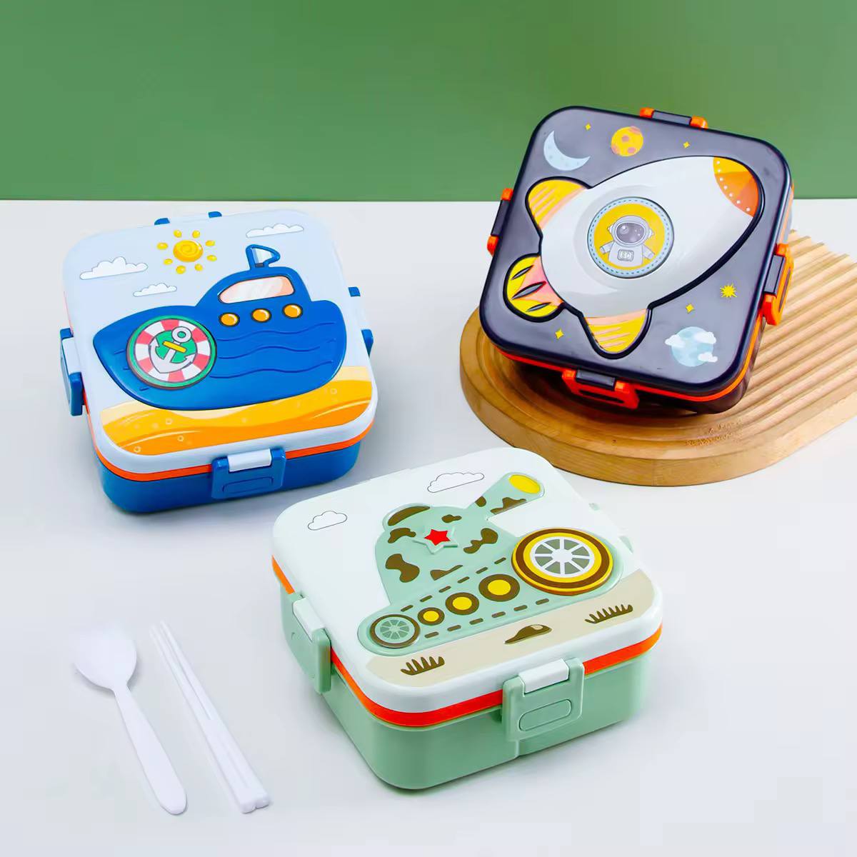 VF424 B-128 Cute Cartoon Printed Lunch Box (Imported)