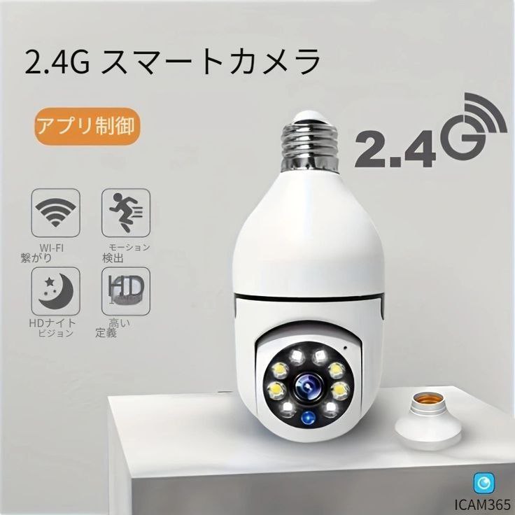 Smart 360° Bulb Holder Wifi Camera (Imported)