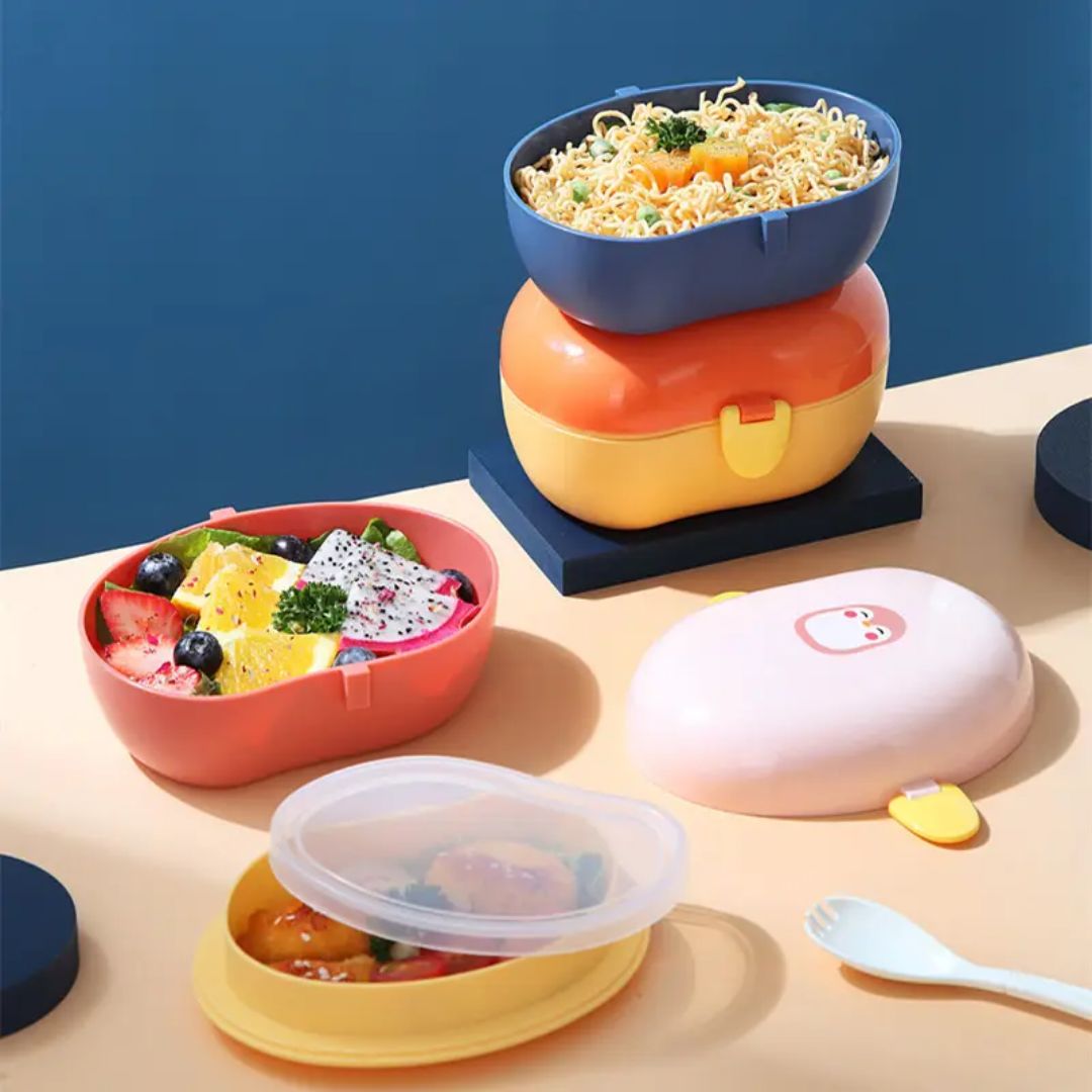 Mango Shape Plastic Lunch Box