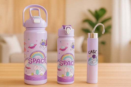 B-153 3 Pcs Printed Space Bottle (Imported)