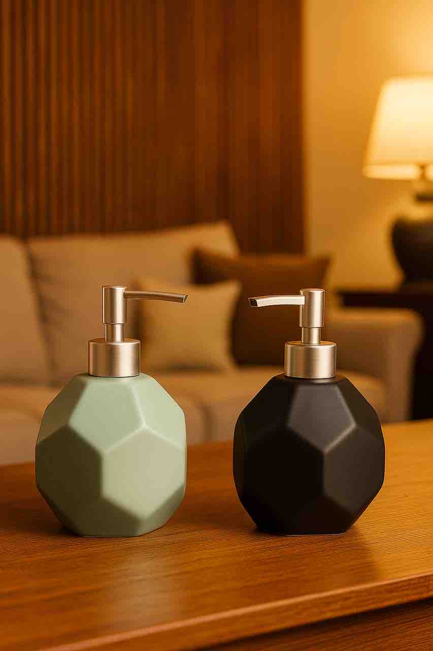 ROUND CERMIC LIQVID SOAP DISPENSER