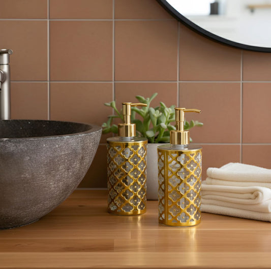 Golden Crome Soap Dispenser