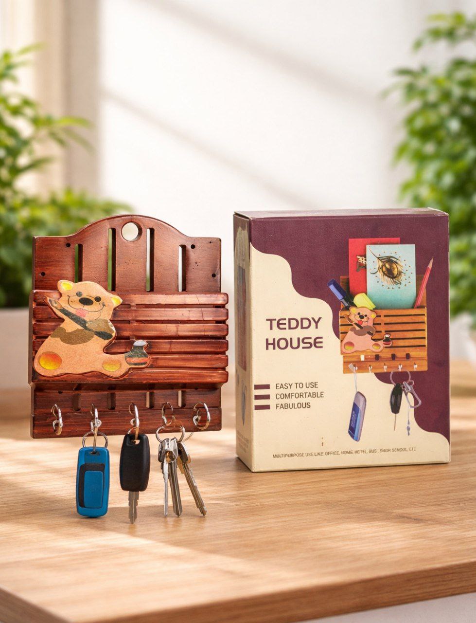 Teddy House Key Holder