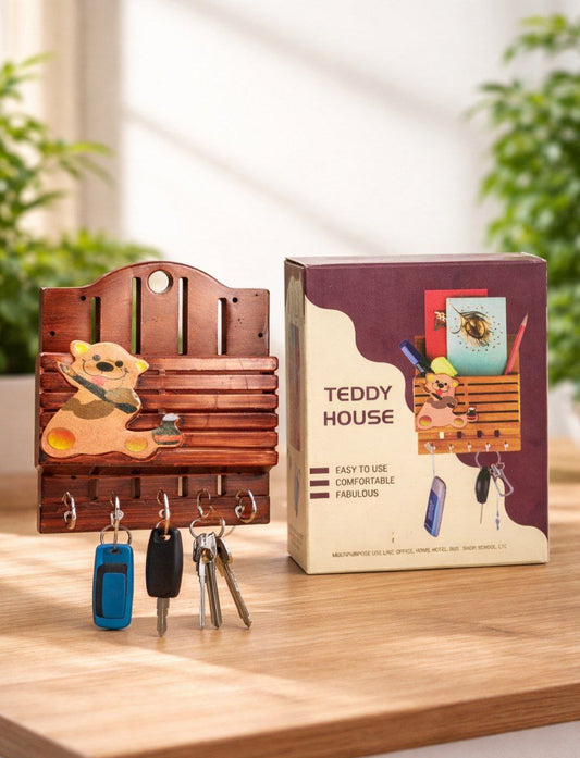 Teddy House Key Holder