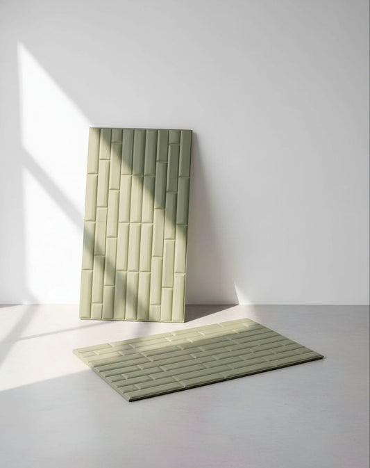 Self Adhesive 3D PE Foam Bricks Sheet (Light Green)