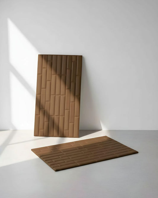 Self Adhesive 3D PE Foam Bricks Sheet (Wood Color)