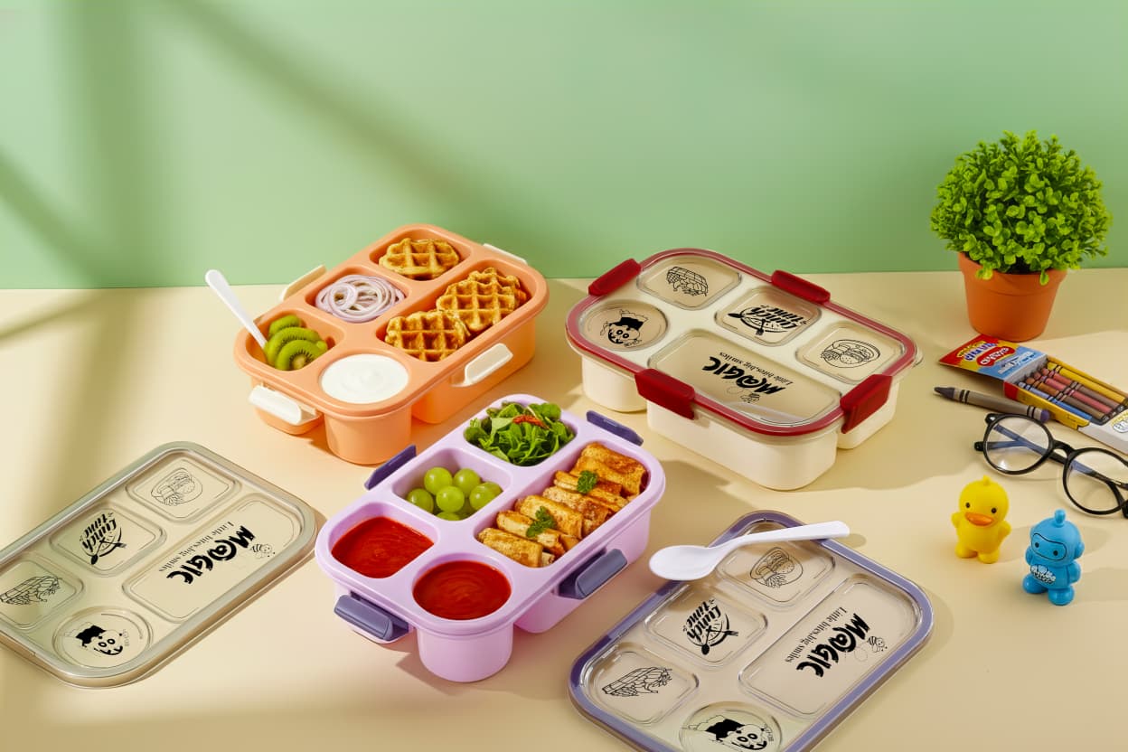 Magic 5 Section PP Lunch Box