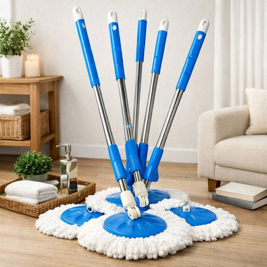 Mop ROD + Refill (Plastic Base) Imported