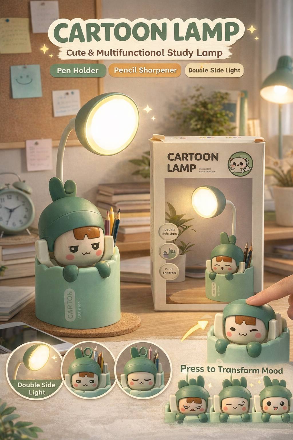 YW24 Cute Cartoon Desk Lamp (Imported)