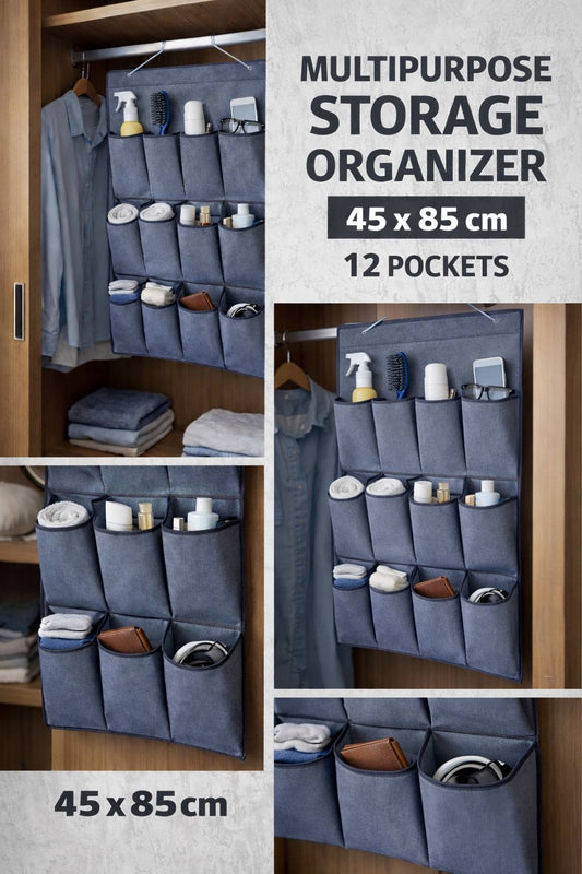 12 Pocket Hanging Organiser (45*85 Cm)