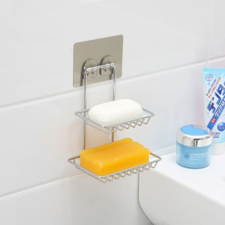 Wall Hanging 2 Layer Steel Soap Stand